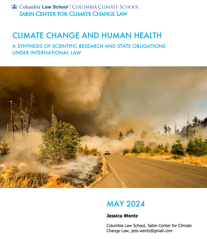 "climate change and human health"